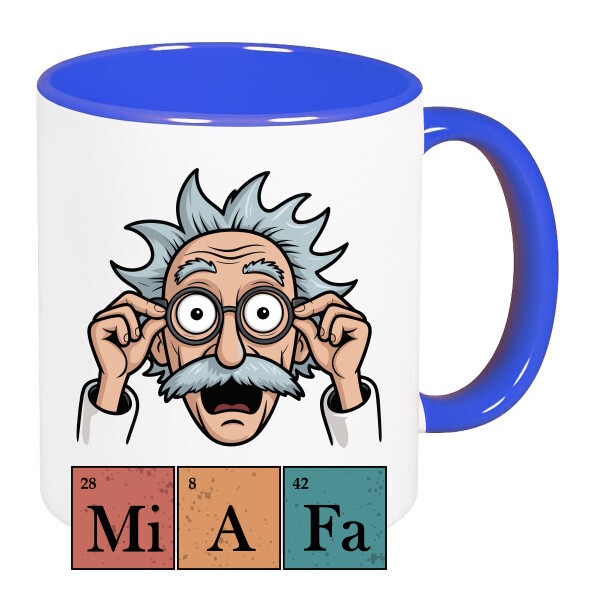 Színes fülű és belsejű bögre