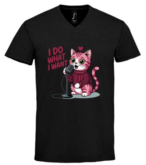 Unisex V nyakú póló