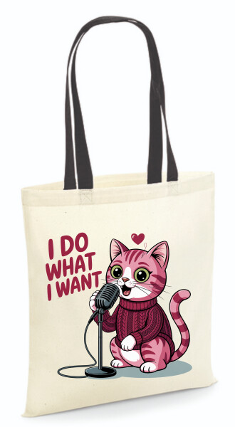 Vászontáska - színes fülű 