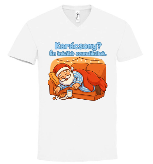 Unisex V nyakú póló