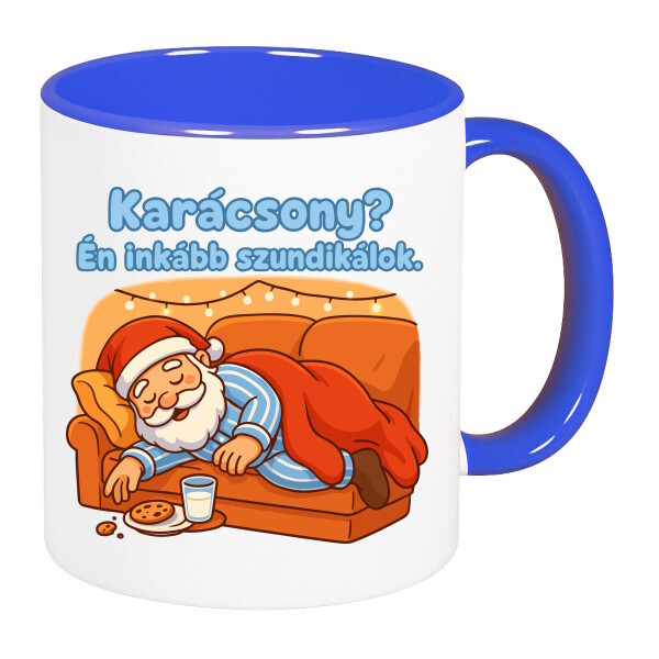 Színes fülű és belsejű bögre