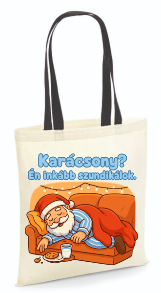 Vászontáska - színes fülű 