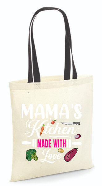 Vászontáska - színes fülű 