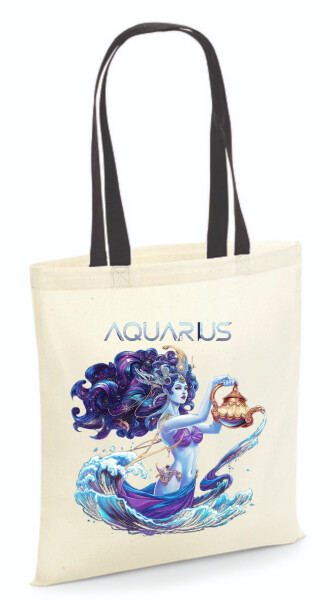 Vászontáska - színes fülű 