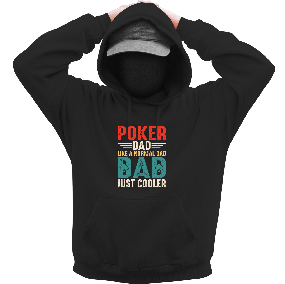 Kapucnis belebújós pulóver