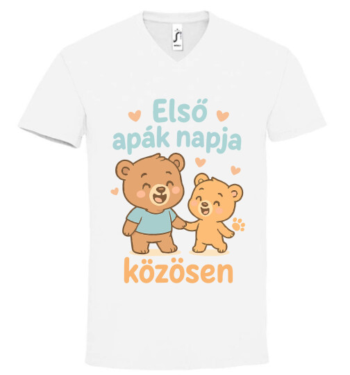 Unisex V nyakú póló