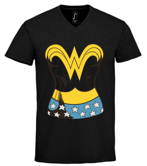 Unisex V nyakú póló