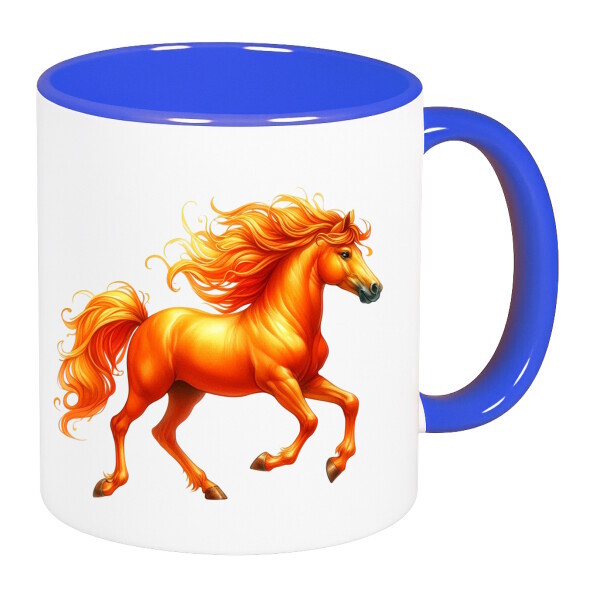 Színes fülű és belsejű bögre