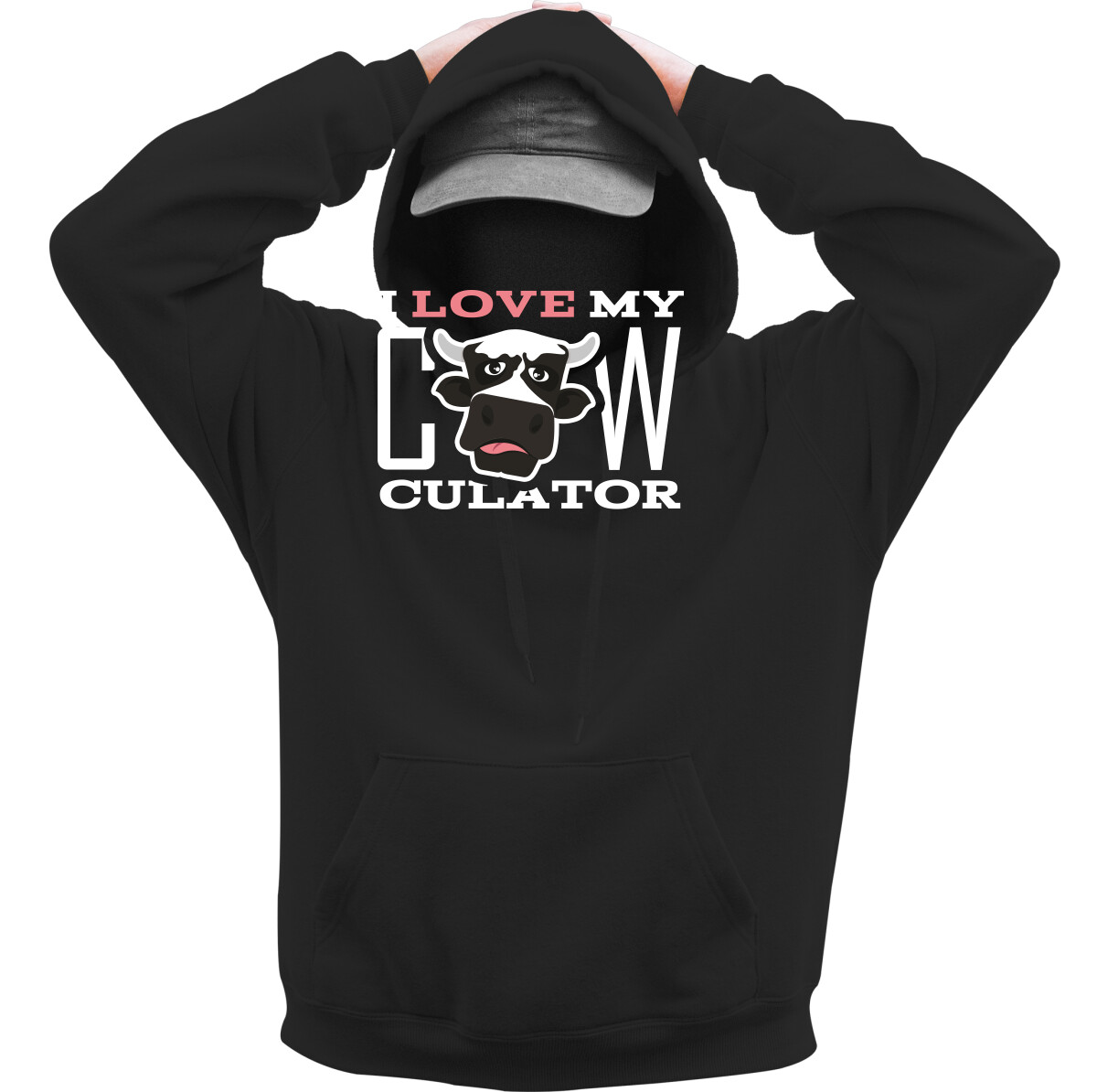 Kapucnis belebújós pulóver