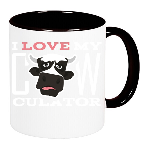 Színes fülű és belsejű bögre