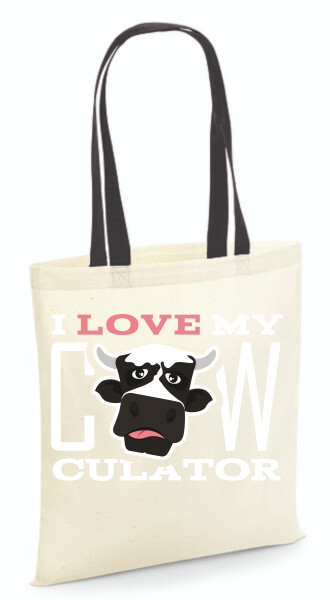 Vászontáska - színes fülű 