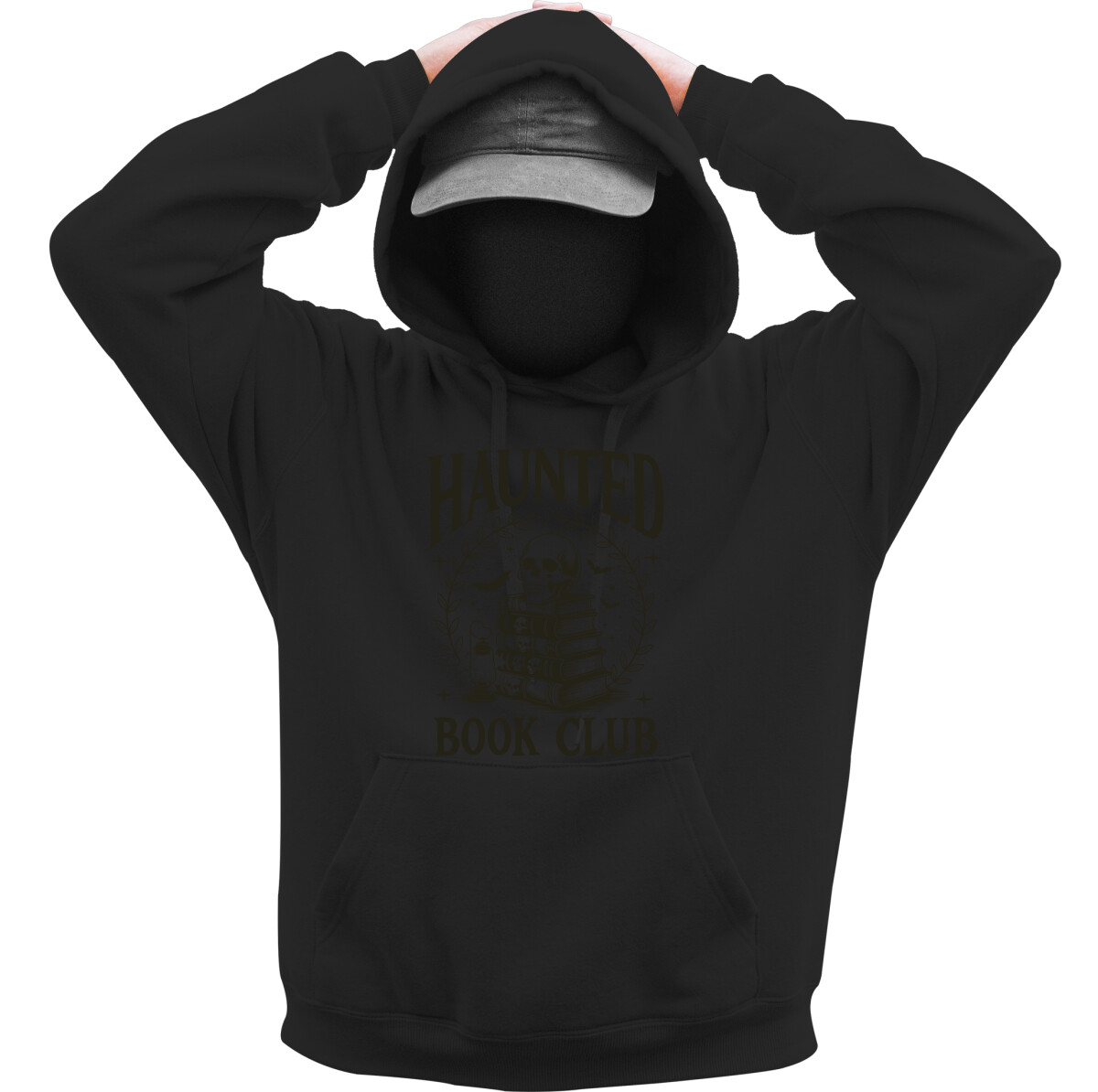 Kapucnis belebújós pulóver