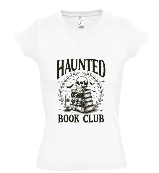 Női V nyakú póló