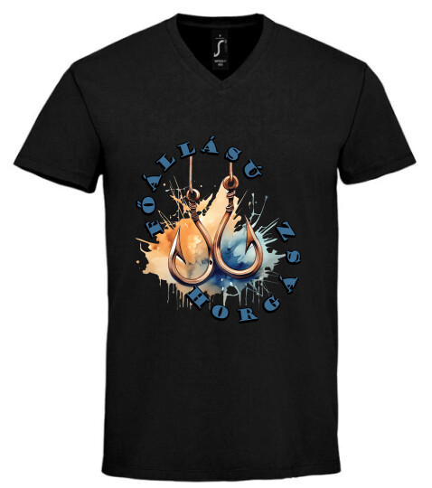 Unisex V nyakú póló