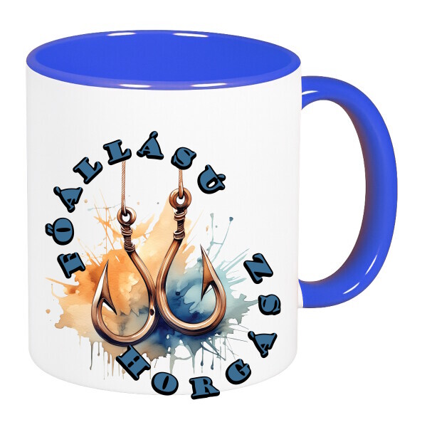 Színes fülű és belsejű bögre