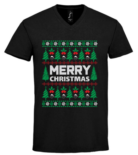 Unisex V nyakú póló