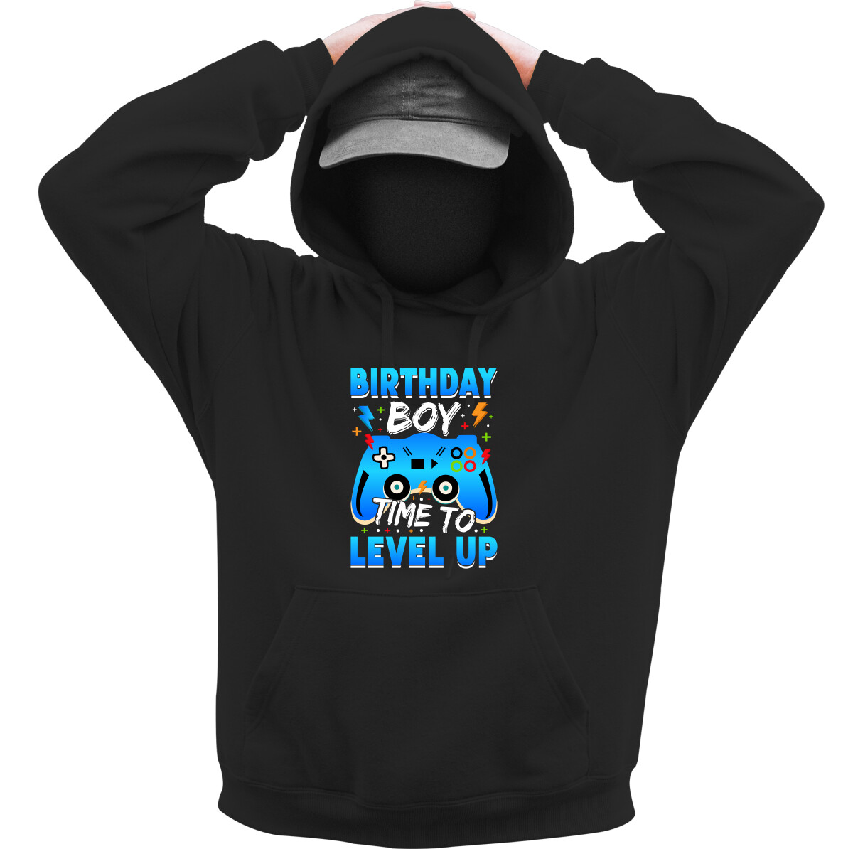 Kapucnis belebújós pulóver