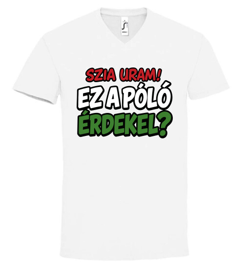 Unisex V nyakú póló