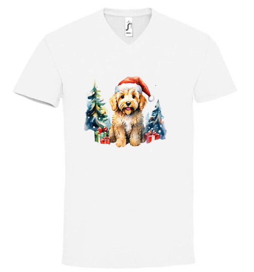 Unisex V nyakú póló