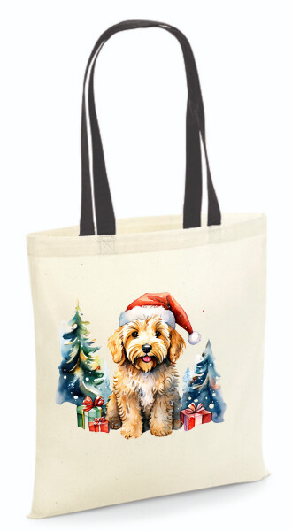 Vászontáska - színes fülű 