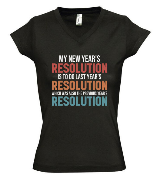 Női V nyakú póló