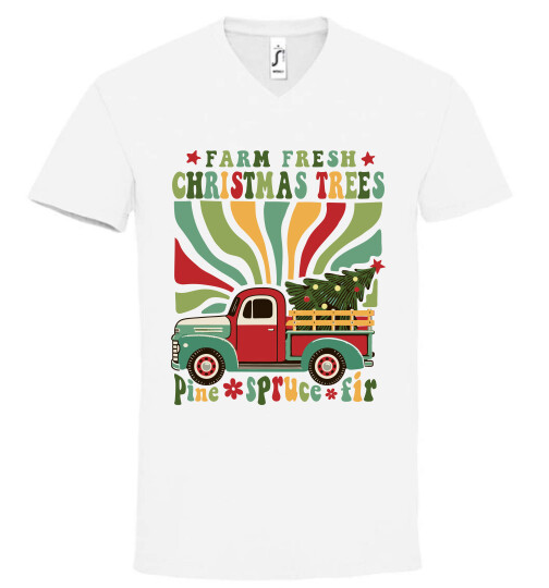 Unisex V nyakú póló