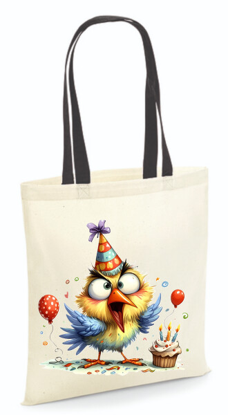 Vászontáska - színes fülű 