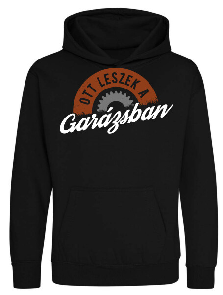 Kapucnis belebújós gyerek pulóver