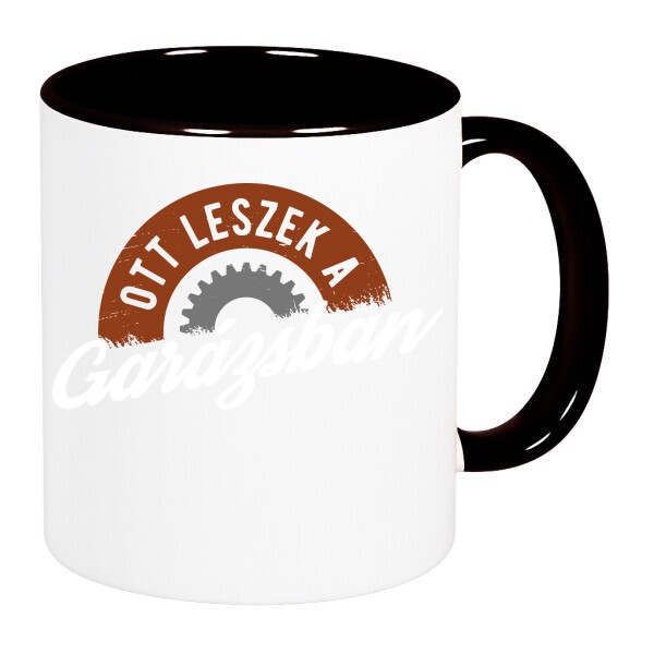 Színes fülű és belsejű bögre