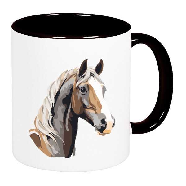 Színes fülű és belsejű bögre