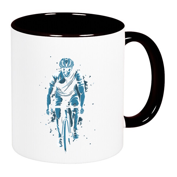 Színes fülű és belsejű bögre