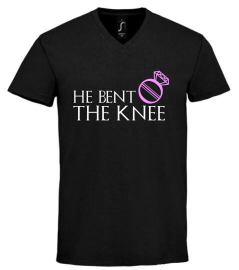 Unisex V nyakú póló