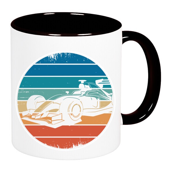 Színes fülű és belsejű bögre