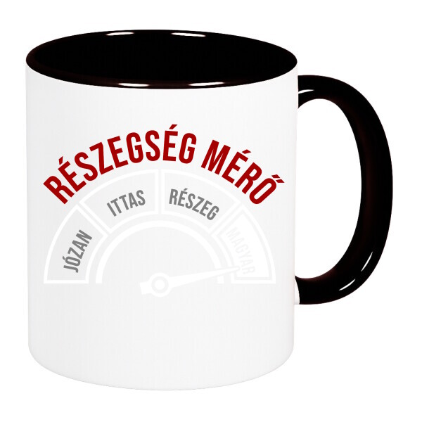 Színes fülű és belsejű bögre