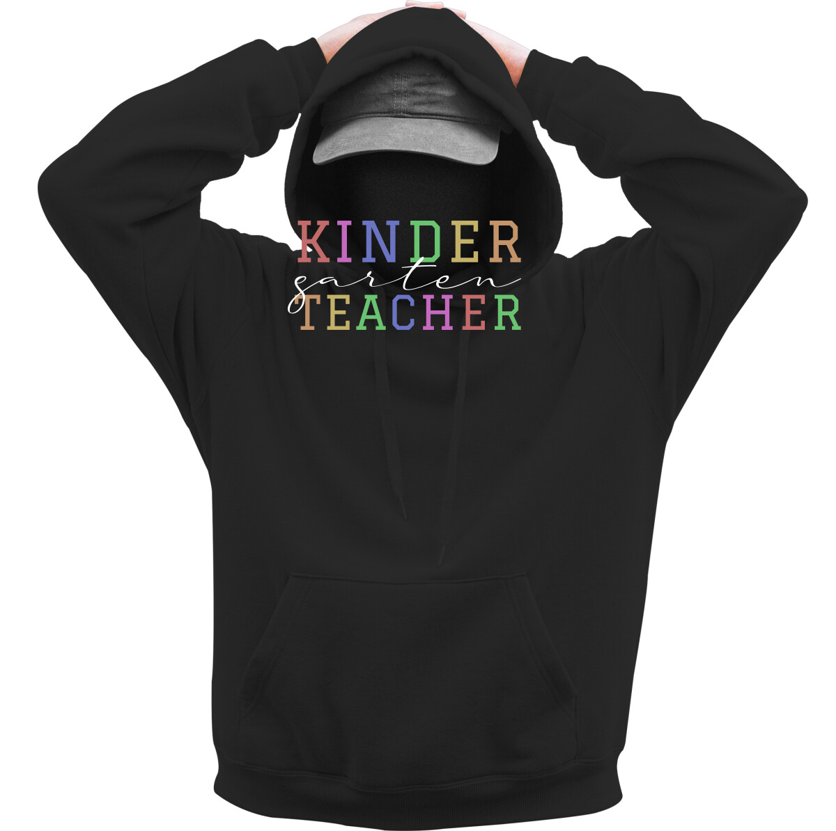 Kapucnis belebújós pulóver