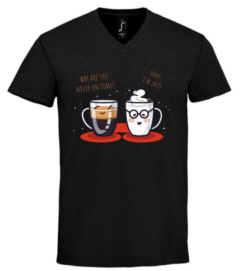 Unisex V nyakú póló