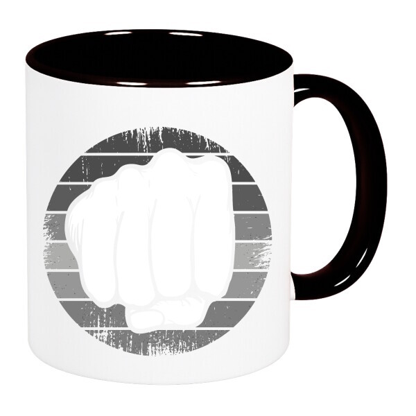 Színes fülű és belsejű bögre