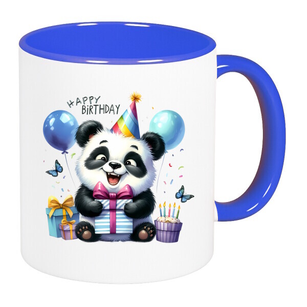 Színes fülű és belsejű bögre