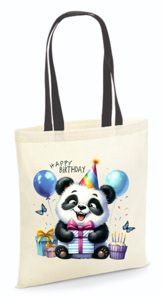 Vászontáska - színes fülű 