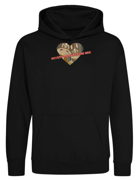 Kapucnis belebújós gyerek pulóver