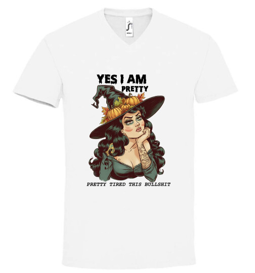 Unisex V nyakú póló