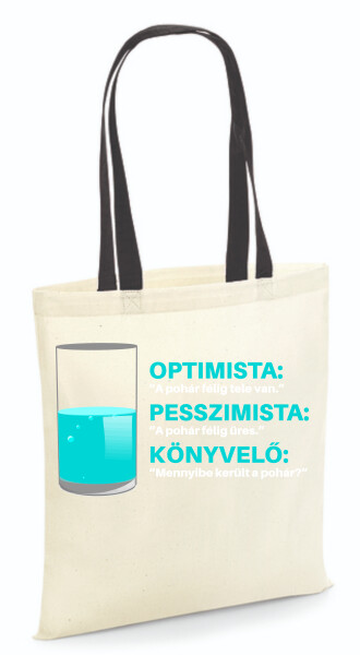 Vászontáska - színes fülű 