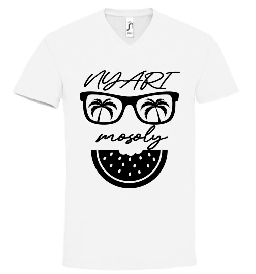 Unisex V nyakú póló