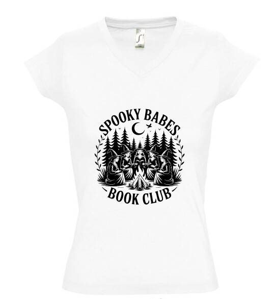 Női V nyakú póló