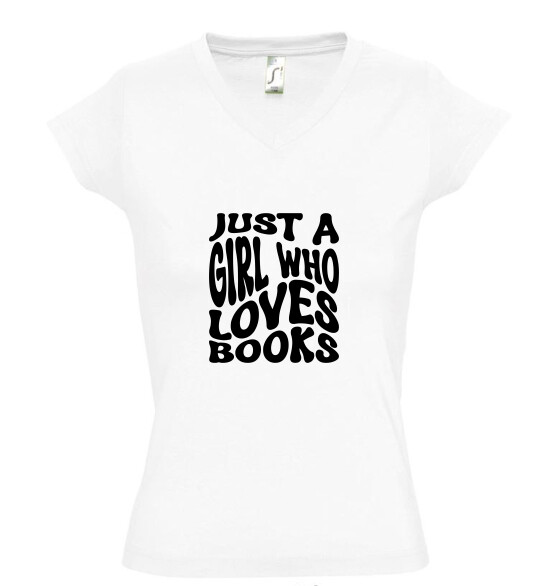 Női V nyakú póló