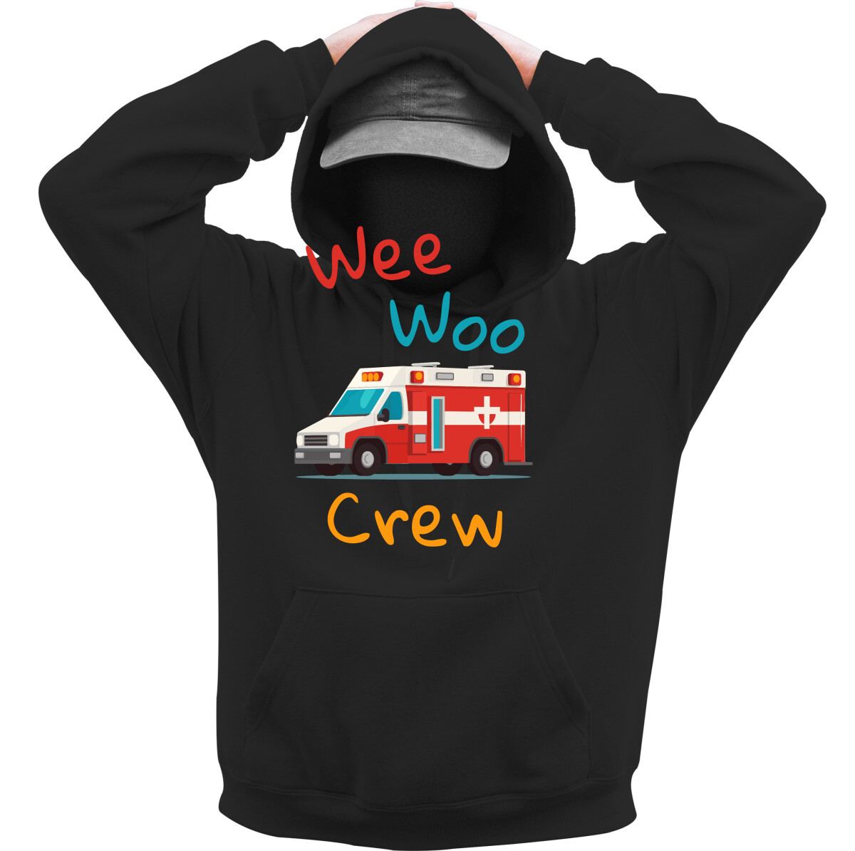 Kapucnis belebújós pulóver