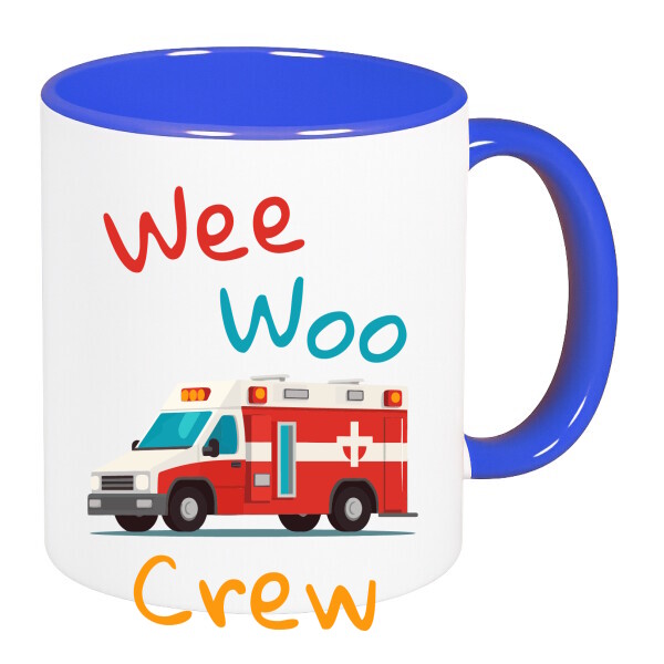 Színes fülű és belsejű bögre