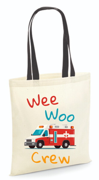 Vászontáska - színes fülű 