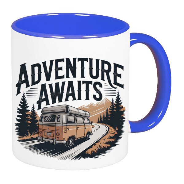 Színes fülű és belsejű bögre