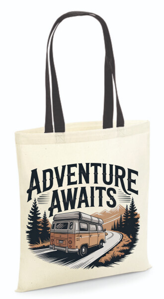 Vászontáska - színes fülű 